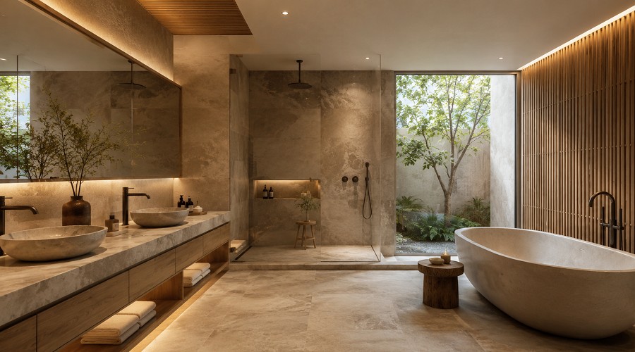diseño de baños espaciosos