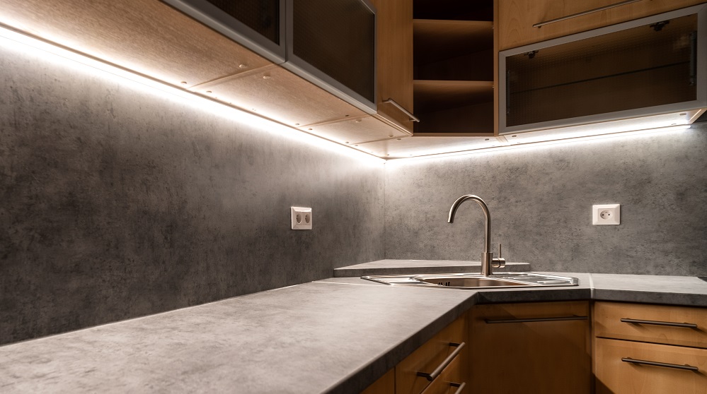 Iluminación en cocina reformada