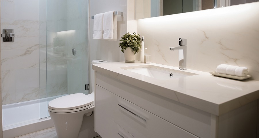 Mejor distribución en baños pequeños